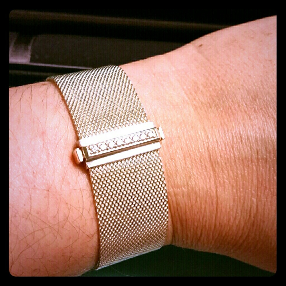 Tiffany & Co. Sterling Silver Somerset Diamond Bracelet